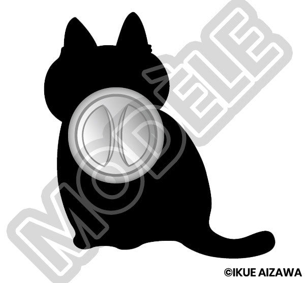 Pin's Chat Noir & Blanc par Ikue Aizawa