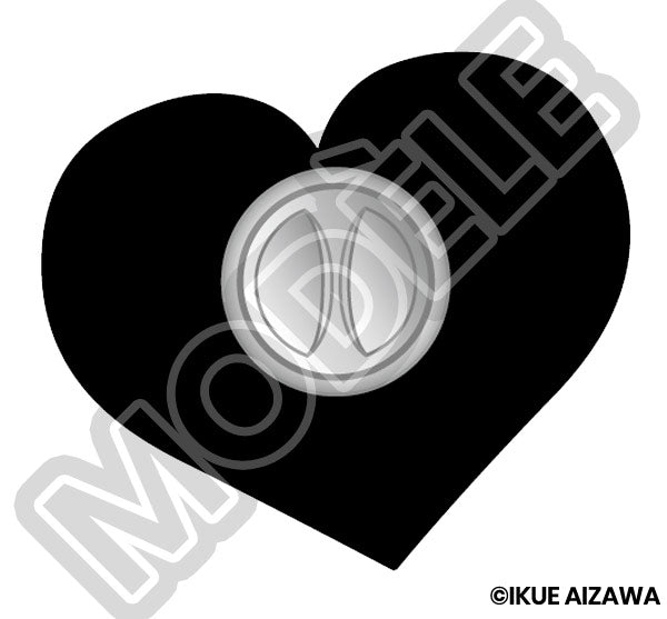 Pin's Chat Sablé en Cœur par Ikue Aizawa