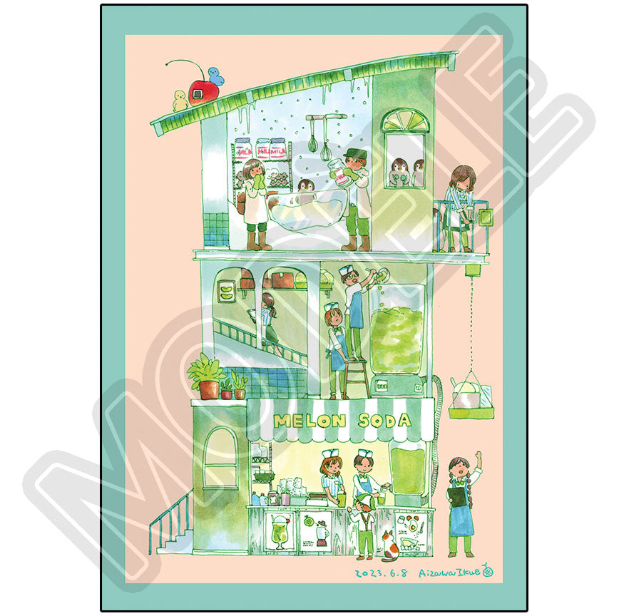 Carte postale Melon Soda par Ikue Aizawa (Précommande)