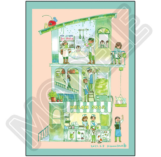 Carte postale Melon Soda par Ikue Aizawa (Précommande)