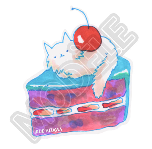 Sticker Chat Gâteau par Ikue Aizawa (Précommande)