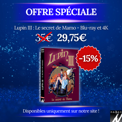 Lupin III - Le secret de Mamo (Blu-ray + BD 4K) - Édition limitée - Offre spéciale du 16 novembre au 10 décembre 2025