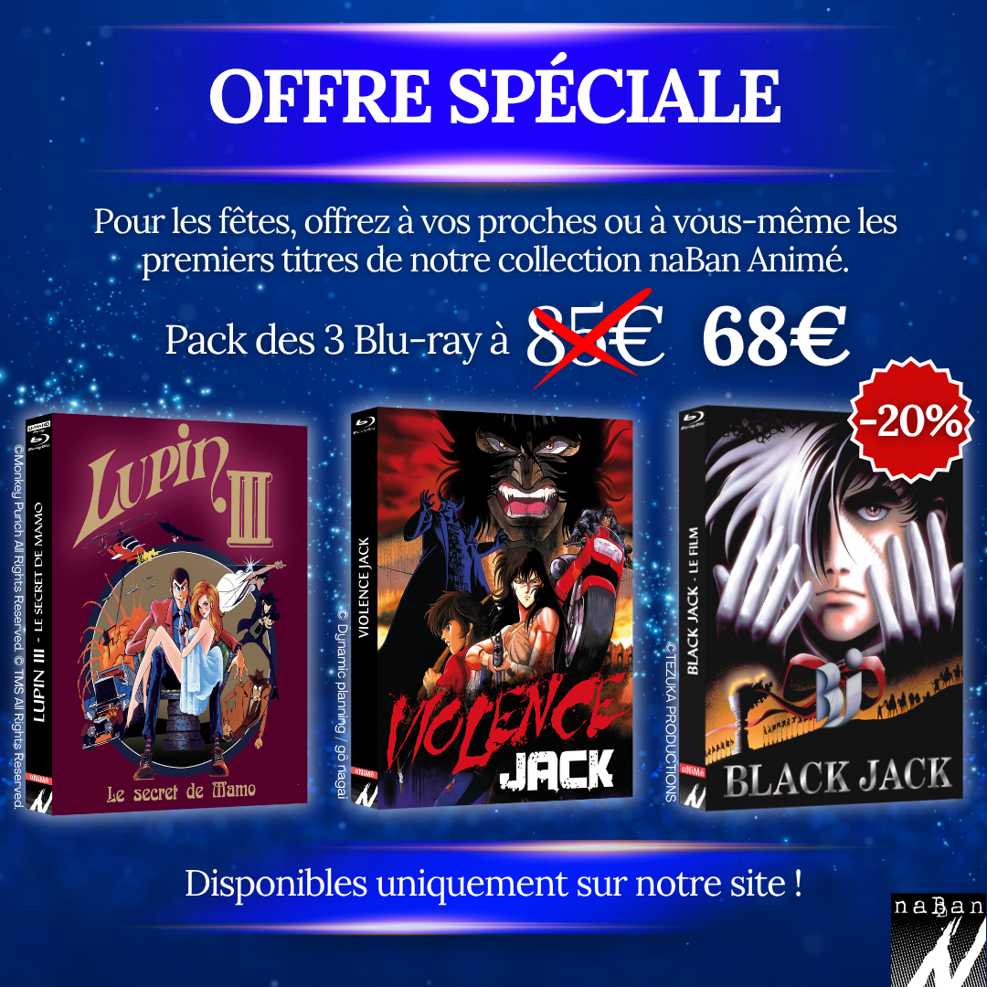 Pack 3 Blu-ray - naBan Animé - Offre spéciale du 16 novembre au 10 décembre 2025